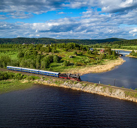 Карельские пейзажи с поездкой на Ретро-поезде