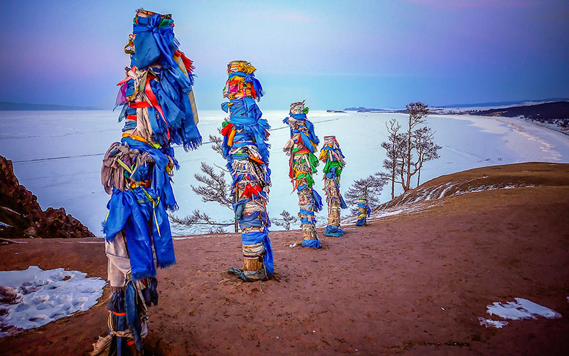 Столбы шамана на Байкале